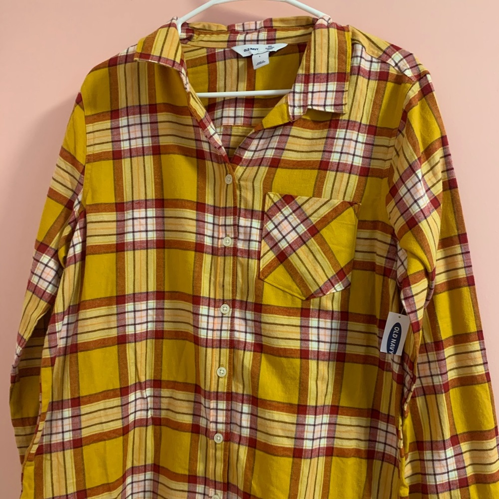 Old Navy Yellow Flannel